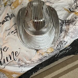 *SALE***Silver Party Cowboy Hat